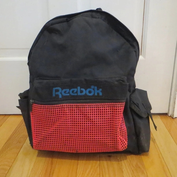 Vintage 80s Reebok Book bag backpack - Picture 3 of 5